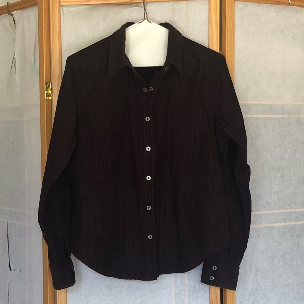 Columbia women’s brown corduroy shirt shacket size M
